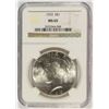 Image 1 : 1923 PEACE SILVER DOLLAR, NGC MS-65