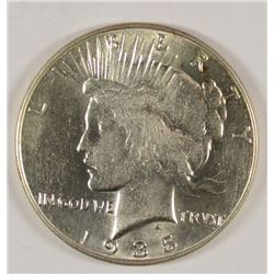 1935 PEACE SILVER DOLLAR, MS-64  OBVERSE CLEANED