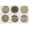 Image 1 : FRANKLIN HALF DOLLARS: 1952-BU, 1954-D BU, 1955 BU, 1960 & (2) 1955 XF