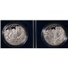 Image 1 : ( 2 ) 2007 JAMESTOWN PROOF COMMEMORATIVE SILVER DOLLARS IN ORIG BOX/COA