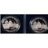 Image 2 : ( 2 ) 2007 JAMESTOWN PROOF COMMEMORATIVE SILVER DOLLARS IN ORIG BOX/COA