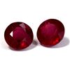 Image 1 : Pair of Round Ruby Loose Stones 2.0 ctw or over