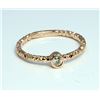 Image 1 : Diamond 0.13 ct Ring 14Kt Rose Gold 1.77 gr