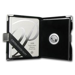 1999-W 1/10 oz Proof Platinum American Eagle (w/Box & COA)