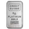 Image 2 : 5 gram Platinum Bar - Credit Suisse (In Assay)