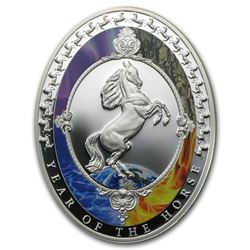 2014 Tokelau 1 oz Silver Year of the Horse Elements Prf (Oval)