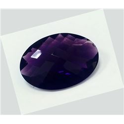 27 ct & up Amythest Oval Cut Faceted