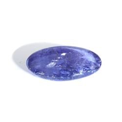 17 ct & up Cabuchon Tanzanite Oval Shaped (17.94)