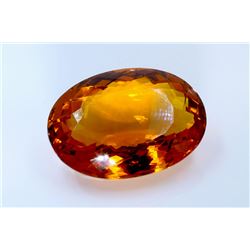 153 ct & up Mandarin Citrine Oval Faceted