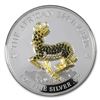 Image 3 : 2014 Gabon 5-Coin 1 oz Silver Springbok Pavé Proof Set