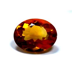 4.35 ct & up CITRINE OVAL CUT