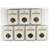 Image 1 : LOT OF ( 7 ) 1967 SMS WASHINGTON QUARTERS, NGC MS-67