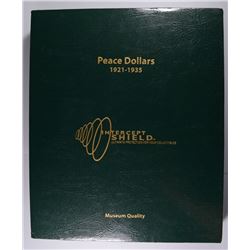 BEAUTIFUL PEACE SILVER DOLLAR SET IN INTERCEPT SHIELD ALBUM: