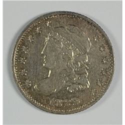 1829 BUST HALF DIME AU-58