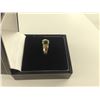 Image 2 : ONE LADIES 10KT YELLOW GOLD AND RHODIUM FINISH NATURAL PERIDOT AND DIAMOND SET DRESS RING. SET WITH