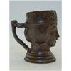Image 1 : A QUEEN VICTORIA COMMEMORATIVE MUG, c. August 1837, Nottingham/Derby saltglaze brown stoneware, h...