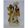 Image 1 : A STAFFORDSHIRE FLATBACK SPILL VASE, 19th Century, Highlander, height 38cm  £50-60...