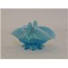 Image 1 : A BLUE OPALINE BASKET, c.1880, height 6cm  £20-30...
