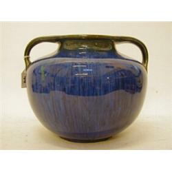 A DENBY 'ELECTRIC BLUE' TWIN HANDLED VASE, height 20cm  £30-40...