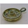 Image 1 : A DENBY 'GLYN WARE' CHAMBER CANDLESTICK, signature to base, diameter 16cm  £30-40...