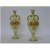 Image 1 : A PAIR OF CROWN DEVON TWIN HANDLED BALUSTER VASES, 'Wick' pattern, height 20cm (2) (s.d.)  £30-40...