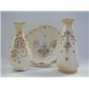 Image 1 : A CROWN DEVON BOWL, 'Wye' pattern, diameter 27cm and two vases, 'Perth' and 'Elm' patterns, heigh...