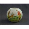 Image 1 : A CARLTONWARE GOLFING COMMEMORATIVE MATCH HOLDER, c.1890, transfer printed and over-painted golfe...