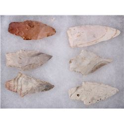 Northern Crow Spear Head Artifacts (6)