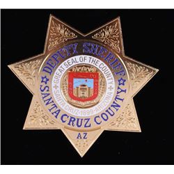 Deputy Sheriff Santa Cruz Arizona Police Badge