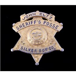 Sheriff's Posse Silver Bow Butte Montana Badge