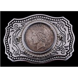 Liberty Silver Peace Dollar 1922 Belt Buckle