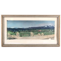 Polson Country Club Montana Hand Tinted Photograph
