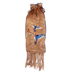 Sioux Quill & Beaded Hummingbird Pipe Bag
