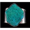 Image 1 : Navajo Large Turquoise Stone Bracelet