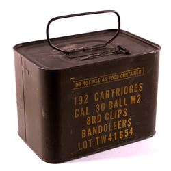 Unopened M1 Garand Can 30 Cal.(.30-06 192 Rds.)