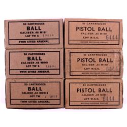 300 Rounds Pistol Ball M1911 .45 Ammunition
