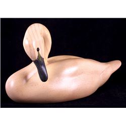 Big Sky Carvers Wooden Carved Swan
