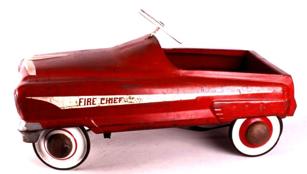 Antique Garton Fire Chief Pedal Car