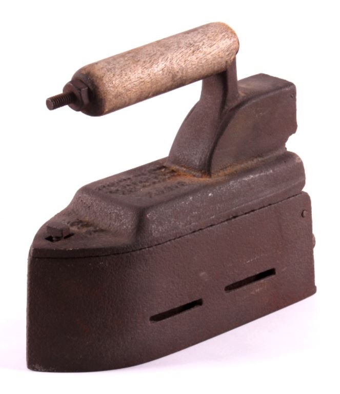 Antique Cast Iron Coal Clothes Iron