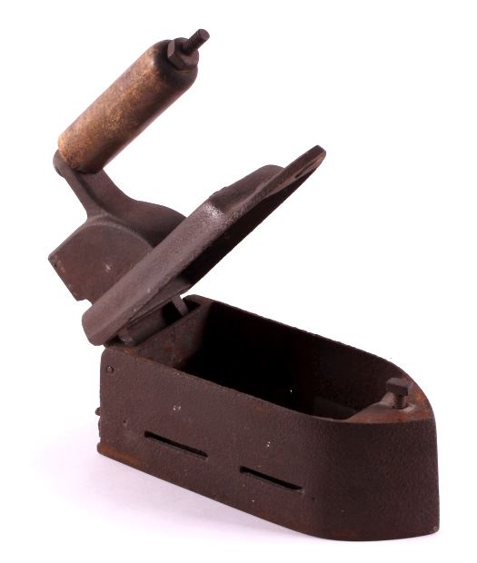 Antique Cast Iron Coal Clothes Iron