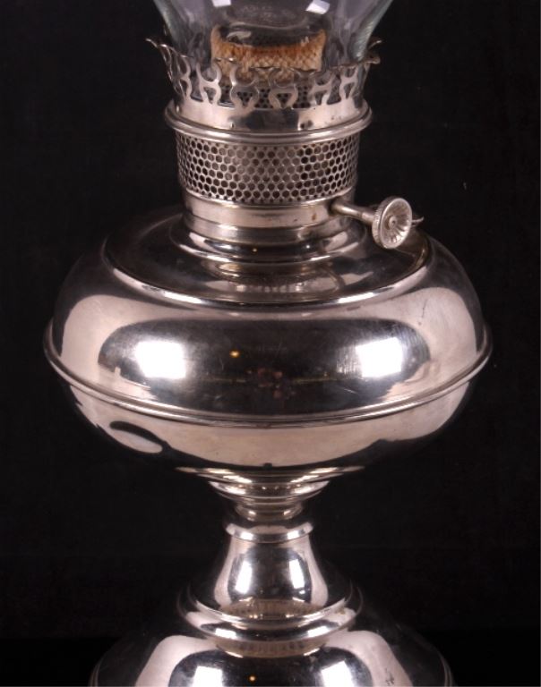 Antique Rayo Kerosene Lamp with Chimney