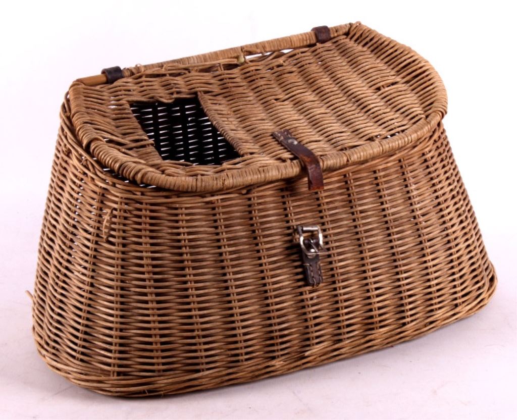 Antique Wicker Fishing Creel