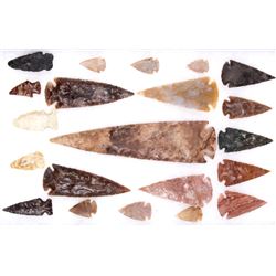 Ancient Plains Indian Spearhead Collection