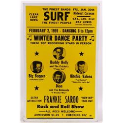 Buddy Holly Ritchie Valens Feb. 2 1959 Poster