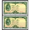 Image 1 : Central Bank of Ireland, 1971-75 Issue Sequential Banknote Pair.