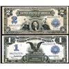 Image 1 : Pair of U.S. Large Size 1899 Silver Certificates/