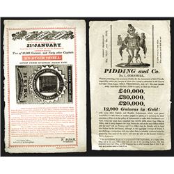 State Lottery Broadside. 1817.
