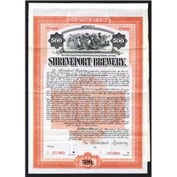 Shreveport Brewery 1905 Specimen Bond.