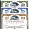 Image 1 : Playboy Enterprises, Inc., ca.1960-70's Specimen Stock certificate Trio.