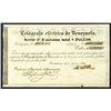 Image 1 : Telegrafo Electrico De Venezuela, 8 Shares of Stock, Issued in 1866.